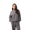 BLUZA DAMSKA FOX WORDMARK OVERSIZED FLEECE CREW PEWTER XS
